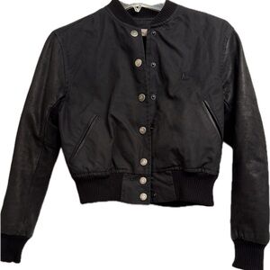 Dr Martens Women's Black Bomber Jacket Size XS